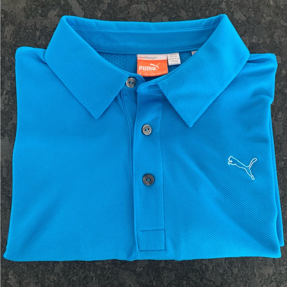 Men’s PUMA Golf Polo sz M Cell Dry